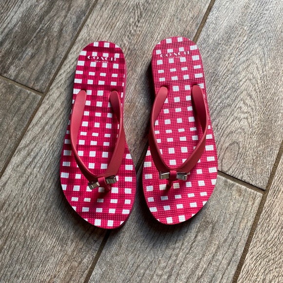 ✨Host Pick✨♦️Coach Flip Flops - Picture 2 of 4